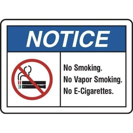 Accuform ANSI NOTICE NO SMOKING SIGN NO MSMK813XL MSMK813XL